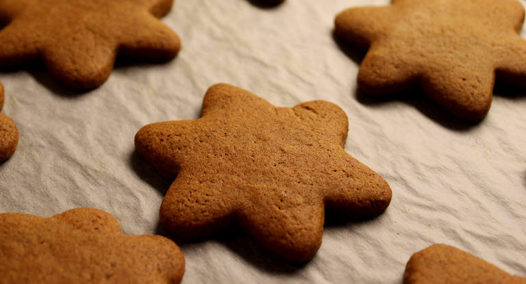 Biscuits pour chiens spécial Noël en forme d'étoiles
